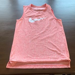 Sleeveless red Nike shirt